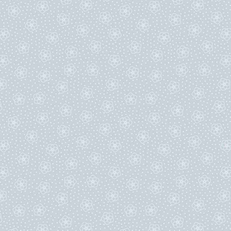 Tissu Patchwork Celtic Faeries - Flowers on light blue