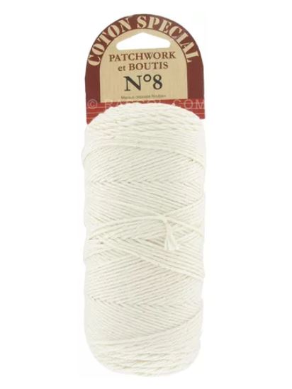 Coton n°8 Spécial Boutis Ecru