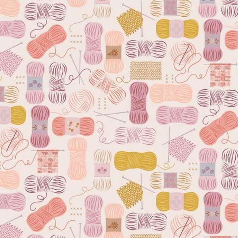 Tissu Patchwork Memory Made - Clickety Clack Taupe, Coupon