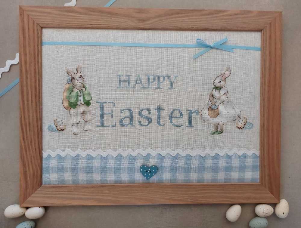 Modèle de Point Compté - Joyeuses Pâques