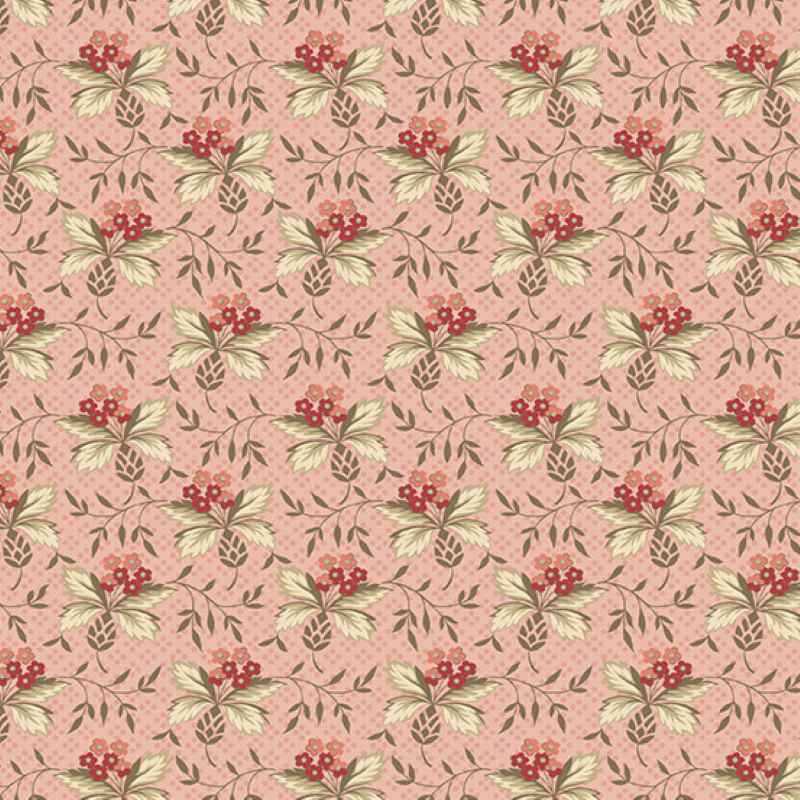 Tissu Patchwork Cocoa Pink "Thistle Rose"