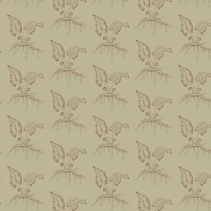 Tissu Patchwork Cocoa Pink "Fiddleheads Umber"