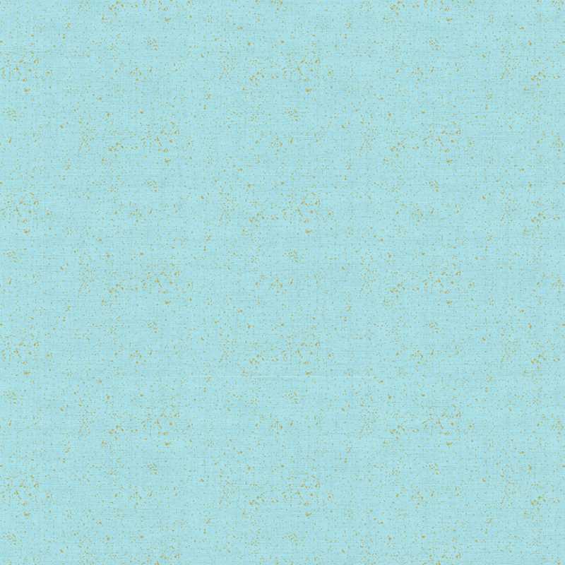 Tissu Patchwork Linen Texture doré bleu clair
