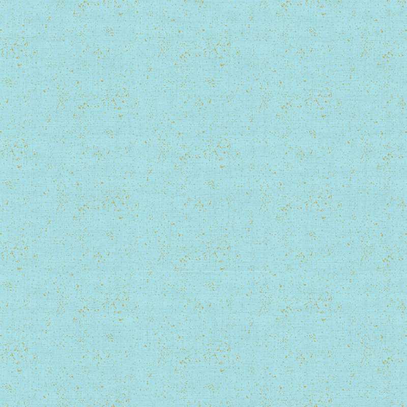 Tissu Patchwork Linen Texture doré bleu clair, Coupon