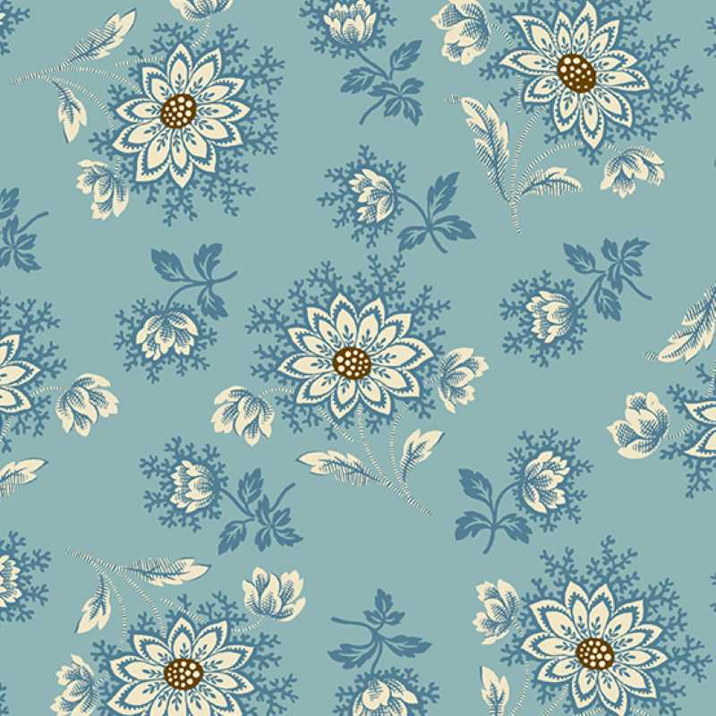 Tissu Patchwork Sienna "Jody Teal", Coupon