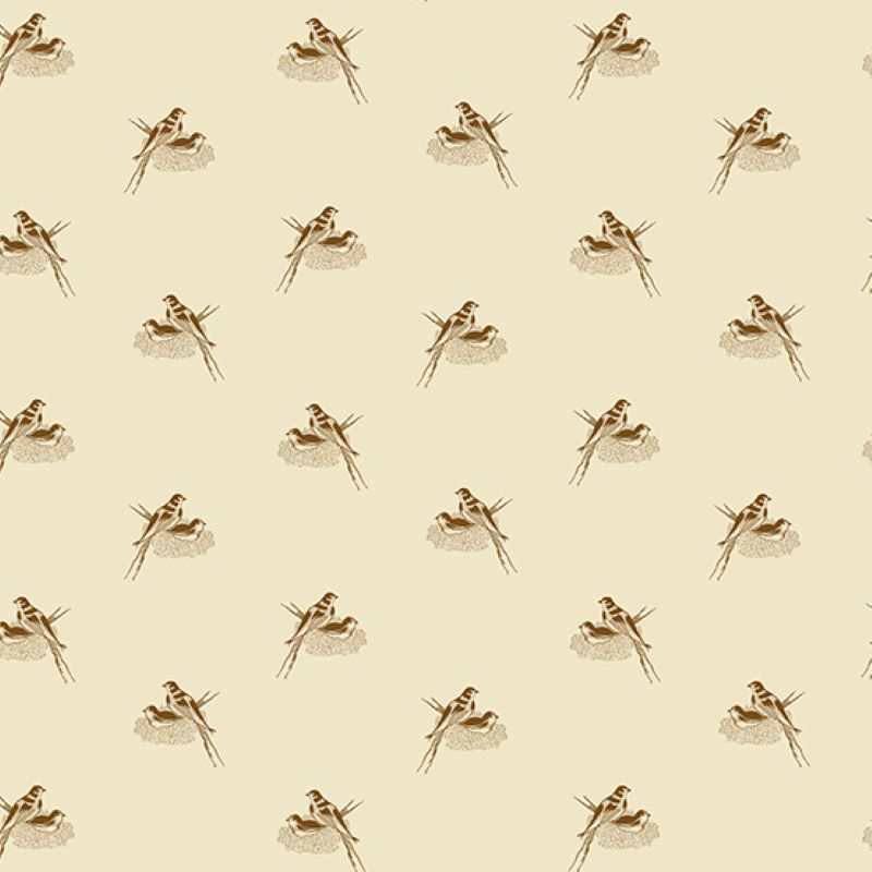 Tissu Patchwork Sienna "Nesting Bird Walnut", Coupon