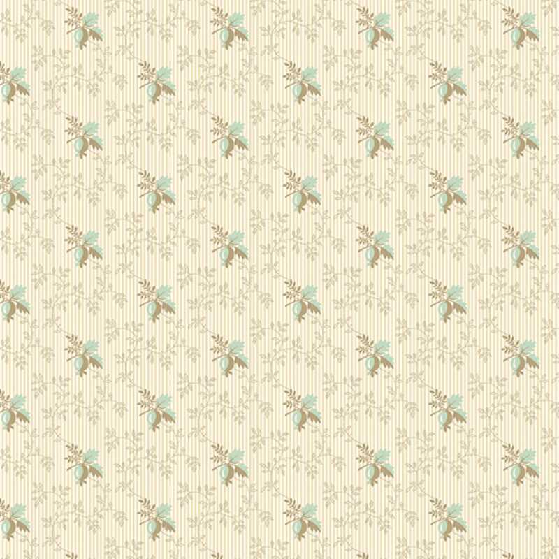 Tissu Patchwork Sienna "Berry Sprig Light Mint", Coupon