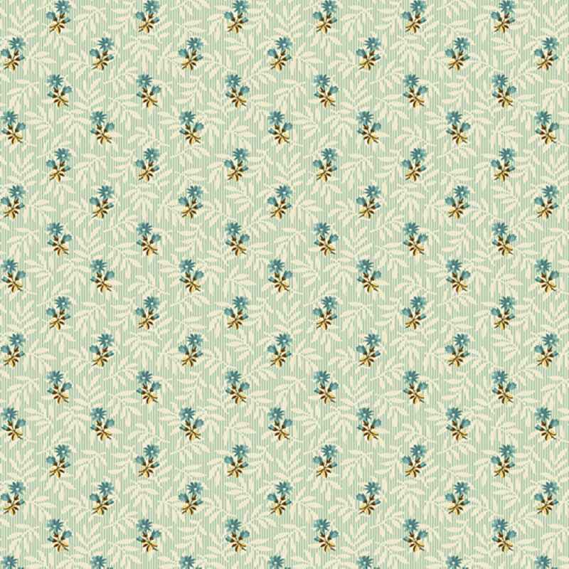 Tissu Patchwork Sienna "Floral Stripe Teal"
