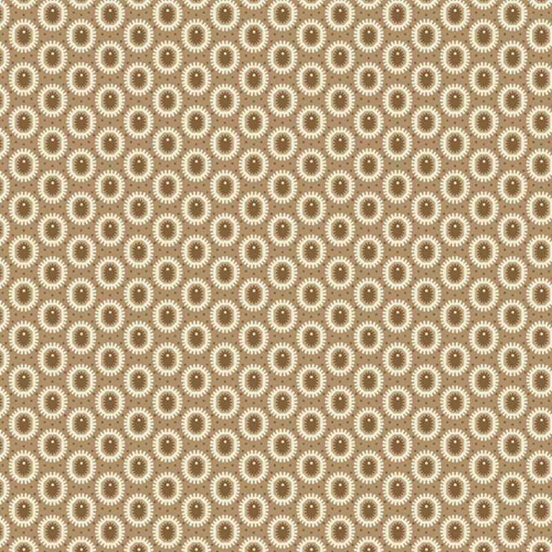 Tissu Patchwork Sienna "Cabuchon Walnut", Coupon