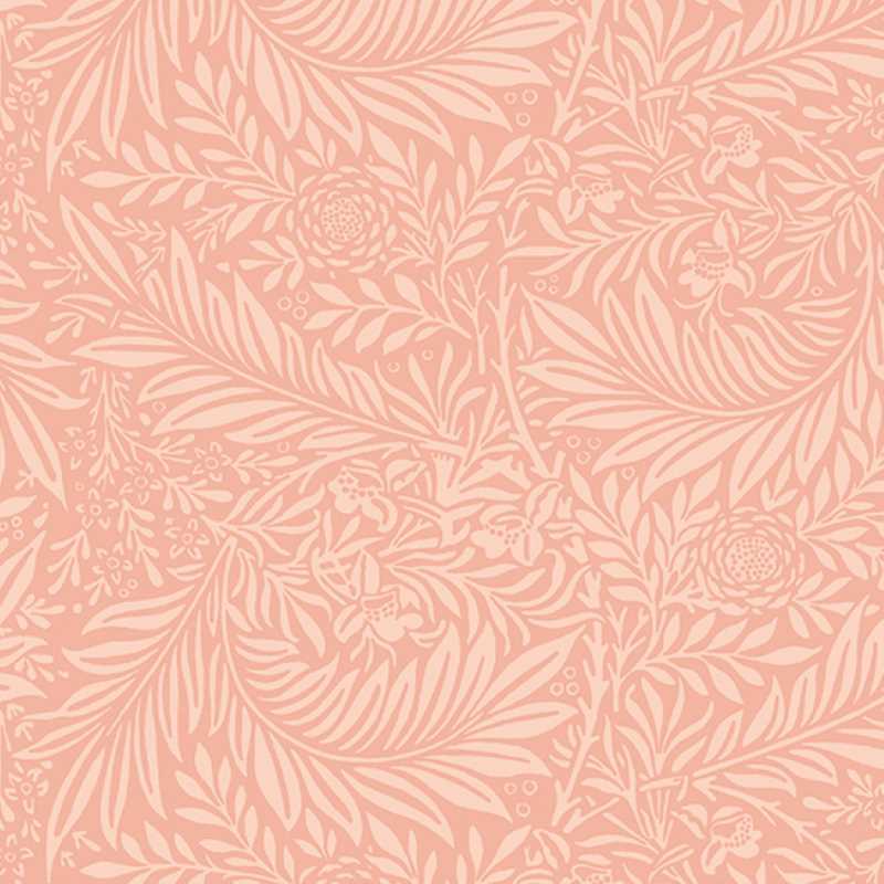 Tissu Patchwork Fleur Nouveau "Foliage Orange", Coupon