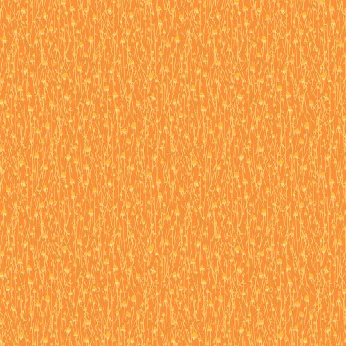 Tissu Patchwork Splendor "Dry Flowers Orange "