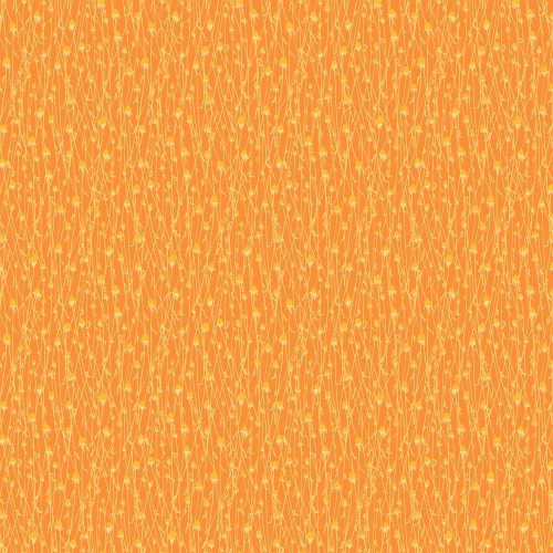 Tissu Patchwork Splendor "Dry Flowers Orange "