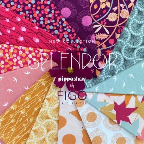 Tissu Patchwork Collection Splendor, 10 Coupons 25x55cm