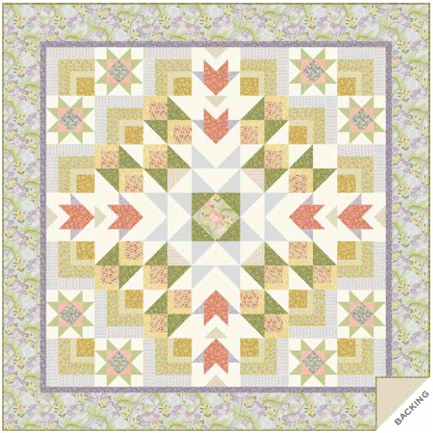 Modèle Patchwork - Star Flower Quilt - Gratuit