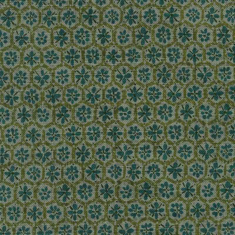 Tissu Japonais Nara Homespun Hexie Blue Gray, Coupon