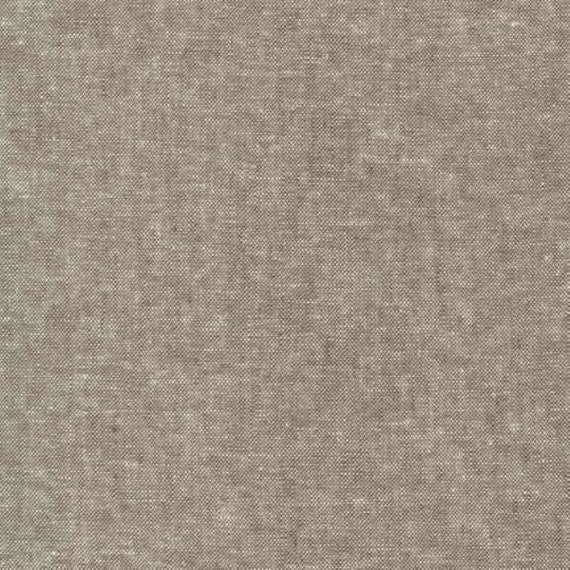 Tissu Métis Faux-uni Coton-Lin Olive