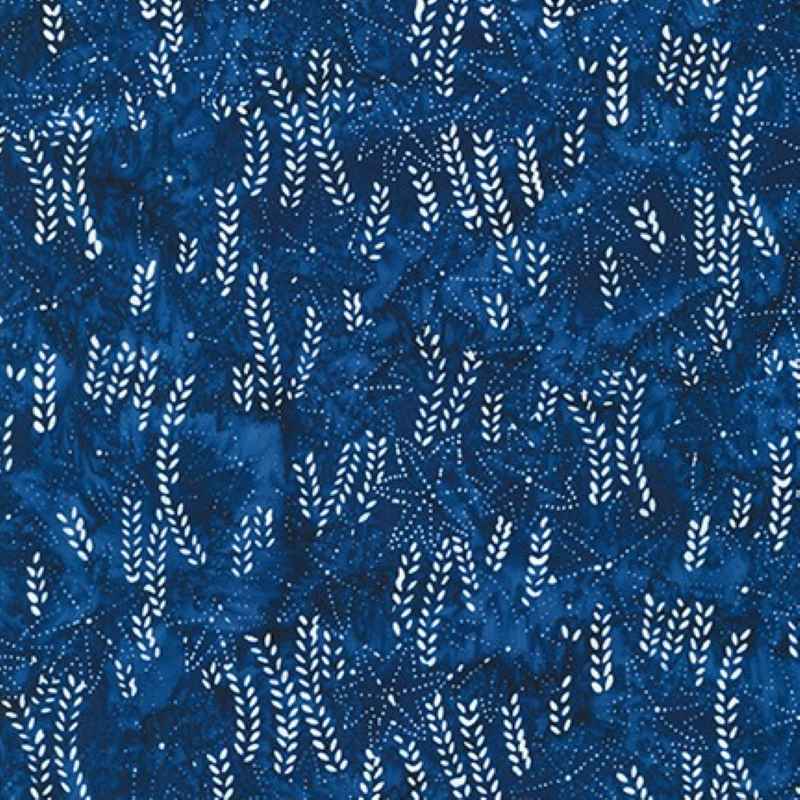 Tissu Patchwork Batik Kasuri Epi Navy, Coupon