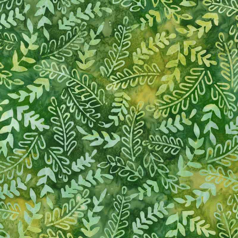 Tissu Patchwork Batik Junglescape Sage