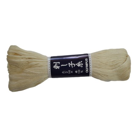 Fil Sashiko Ecru, Col. n°102 - 100 m