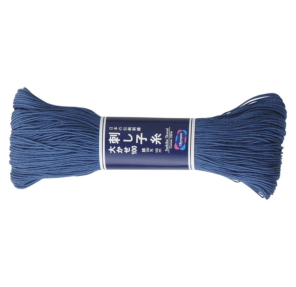 Fil Sashiko Bleu Denim, Col. n°109 - 100 m
