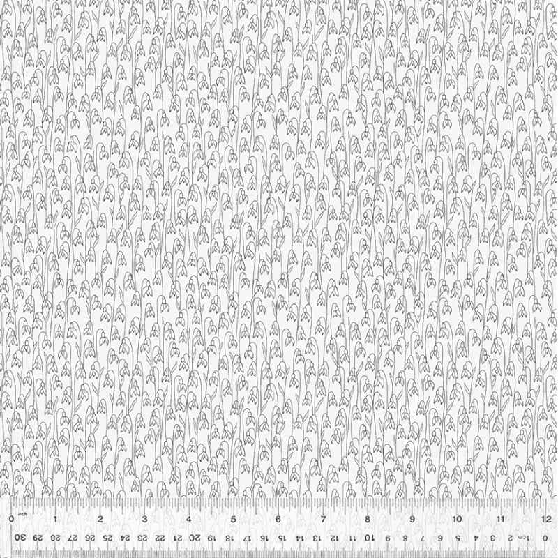 Tissu Patchwork Idylwide Snowdrops White, Coupon