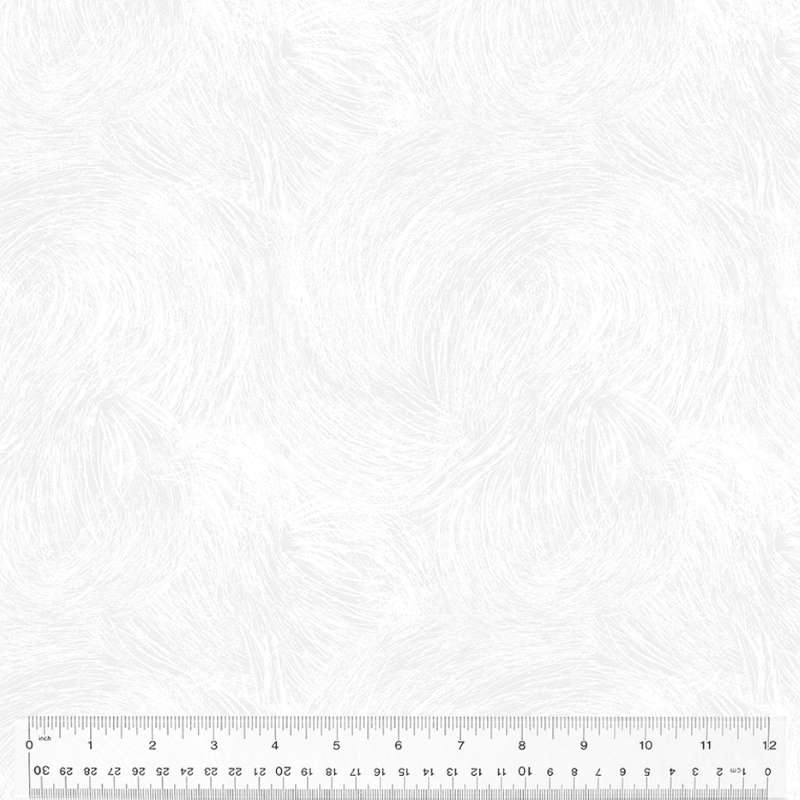 Tissu Patchwork Idylwide Pencil Markings White, Coupon