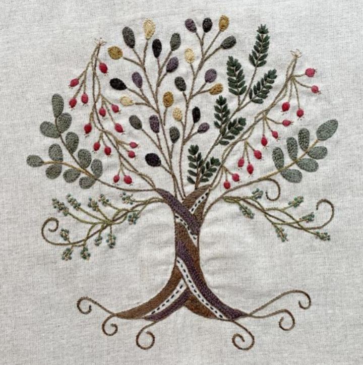 Kit Broderie "L'Arbre des Saisons - Automne"