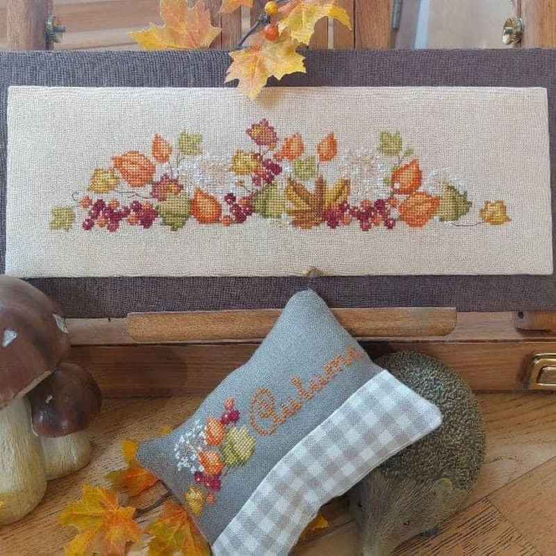 Modèle de Point Compté - Feuille d'Automne