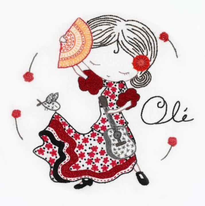 Kit Broderie "Salomé danse le Flamenco"