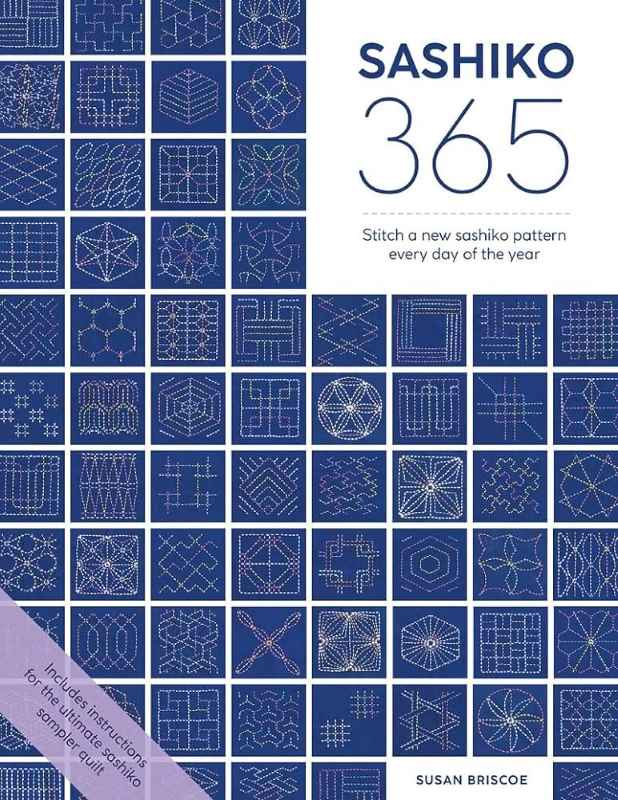 Livre de broderie Sashiko - 365 motifs