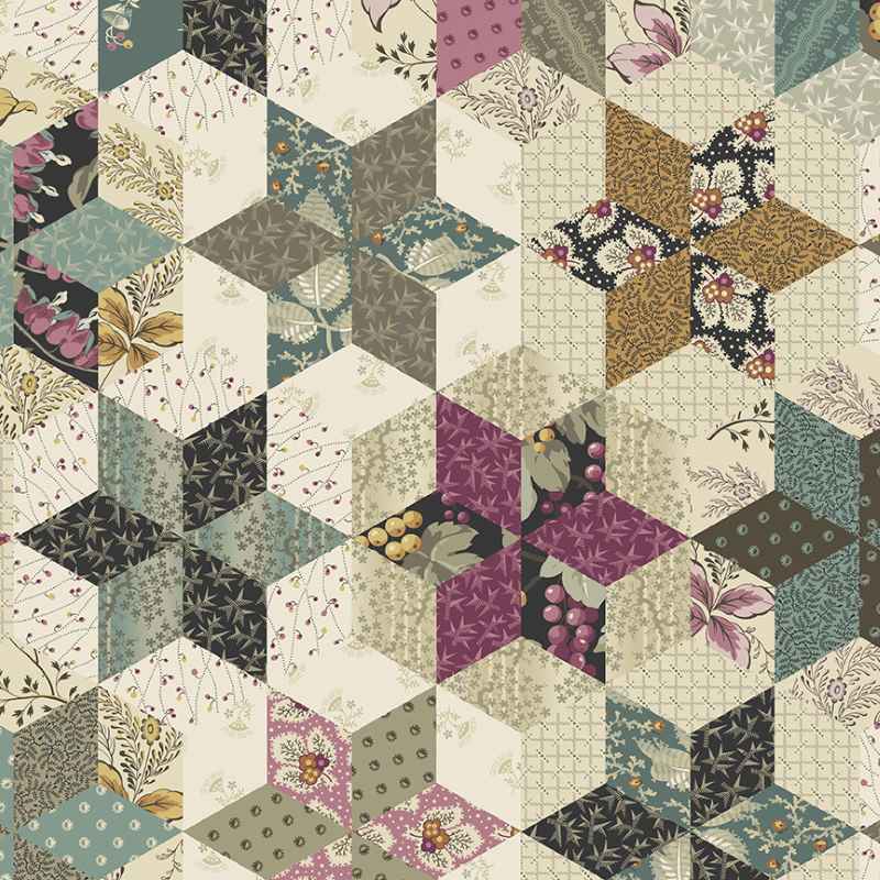 Tissu Patchwork English Garden "Stardust Sugar & Cream"