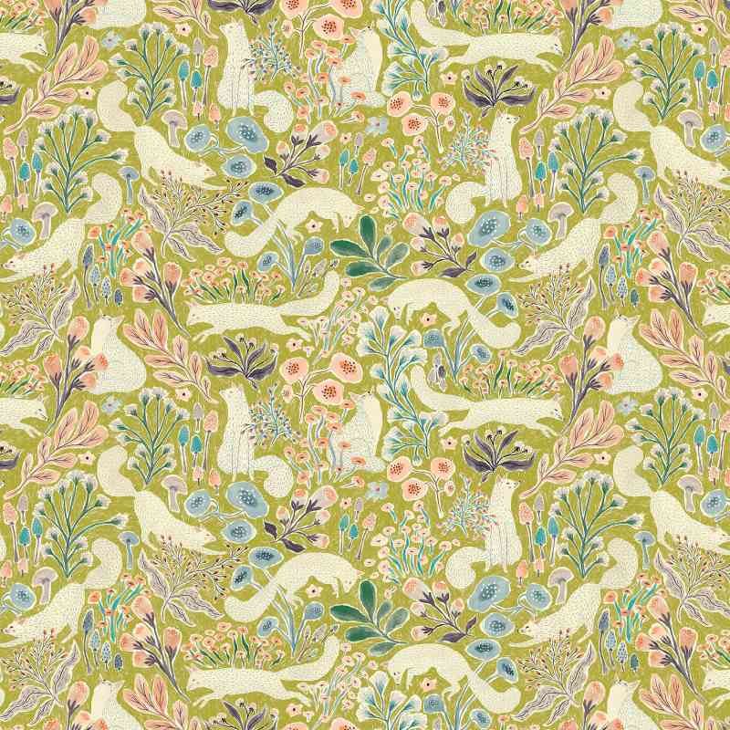 Tissu Patchwork Thicket & Bramble "Fox Green"