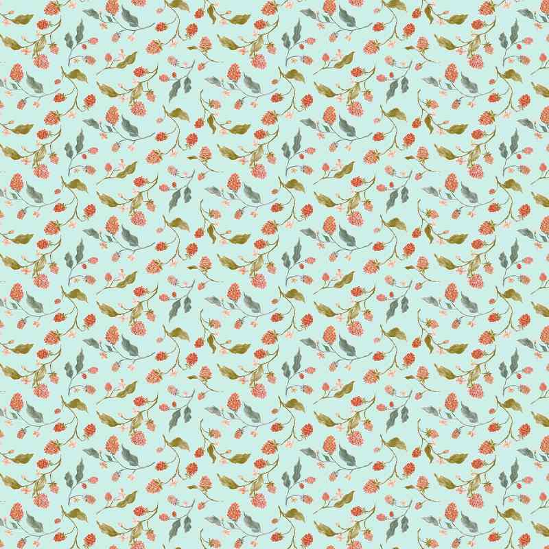 Tissu Patchwork Thicket & Bramble "Berries Mint"