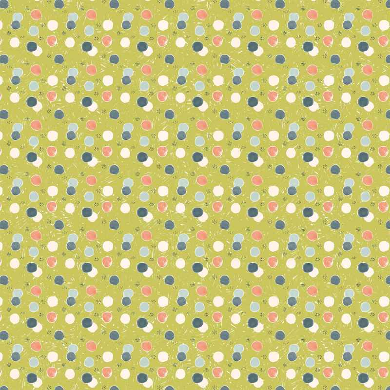 Tissu Patchwork Thicket & Bramble "Dots Green"