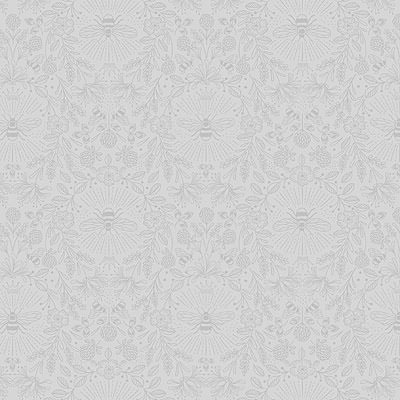 Tissu Patchwork Tiny Tonals Queen Bee Grey on Grey