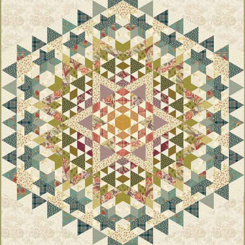Modèle Patchwork Scrappy Star de Edyta Sitar