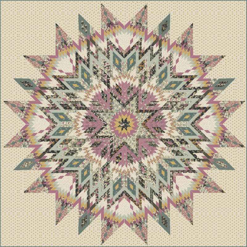 Modèle Patchwork Tahoe English Garden de Edyta Sitar