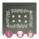 Kit Broderie - Easy Custo "Planche Fleurie - Lisette"