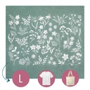 Kit Broderie - Easy Custo "Planche Fleurie - Jeannette"
