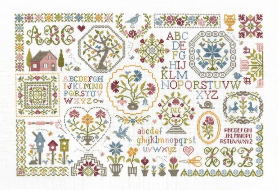 Modèle Points Comptés - Sampler aux Médaillons