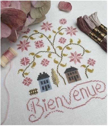 Modèle Points Comptés - Bienvenue aux Fleurs