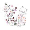 Kit Broderie "Le Chat au Printemps"