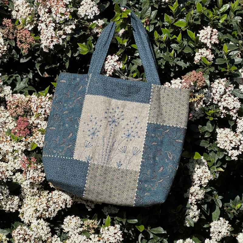 Modèle Patchwork _ Sac à Ouvrages Japonais Jardin Botanique