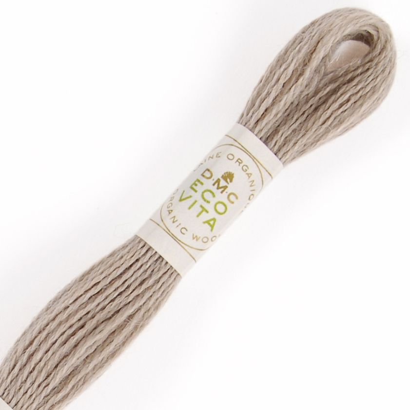 DMC Fil à Broder - Laine Eco Vita - Col. 002 Noix fraîche