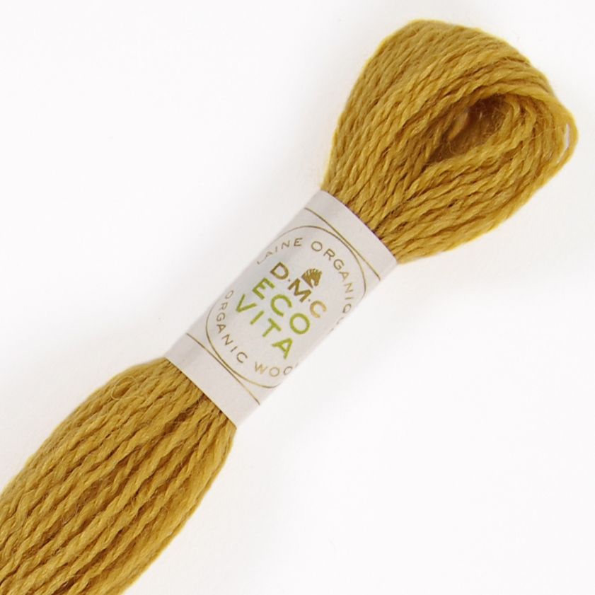 DMC Fil à Broder - Laine Eco Vita - Col. 203 Carthame Citronné