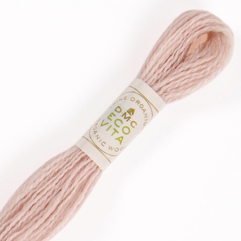DMC Fil à Broder - Laine Eco Vita - Col. 401 Cochenille Jasmin