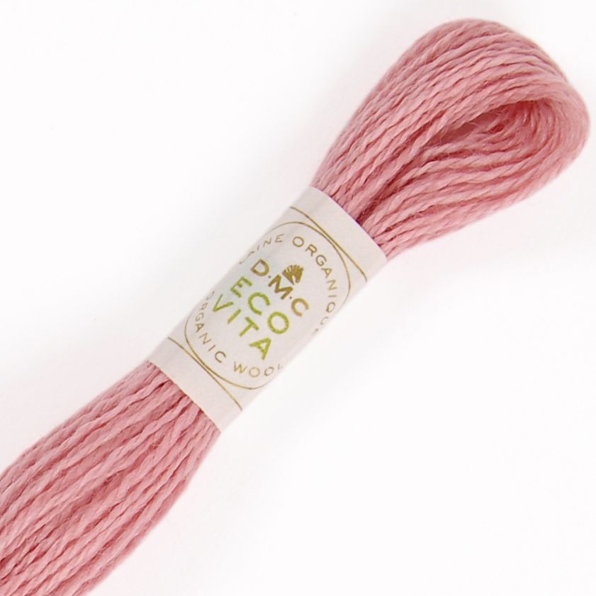 DMC Fil à Broder - Laine Eco Vita - Col. 402 Cochenille Magnolia