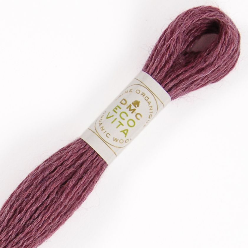 DMC Fil à Broder - Laine Eco Vita - Col. 405 Cochenille Hortensia