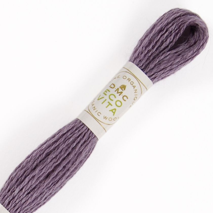 DMC Fil à Broder - Laine Eco Vita - Col. 407 Cochenille Aster