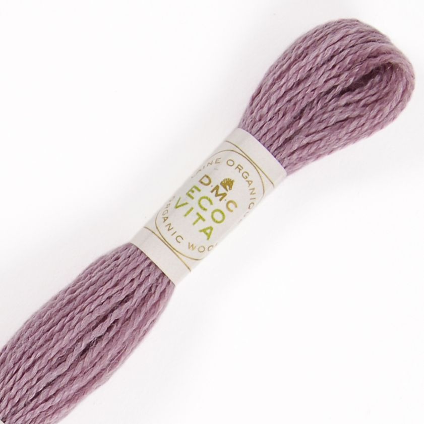 DMC Fil à Broder - Laine Eco Vita - Col. 410 Cochenille Bruyère